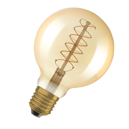 Vintage 1906 LED CLASSIC SLIM FILAMENT Globe DIMMABLE 4.8W 822 Gold E27