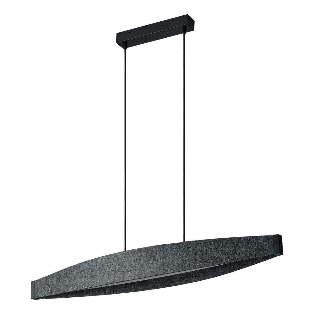 Decor Flat Felt Pendant 23W 830 Dark Grey