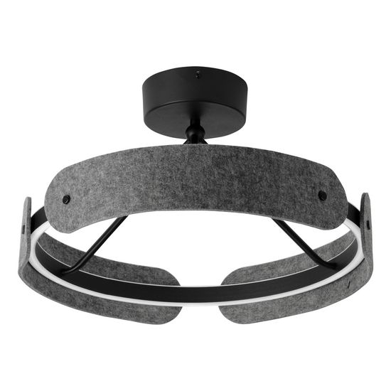 Decor Curve Felt Ceiling 33W 830 Dark Grey