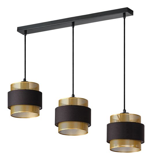 Decor Hornet Pendant Linear 3XE27 Black