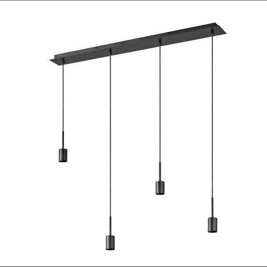 Decor Needle Pendant Linear 4xE27 Dark Grey