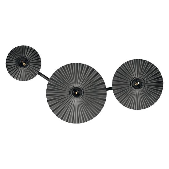 Decor Plisse 3 x E27 Dark Grey