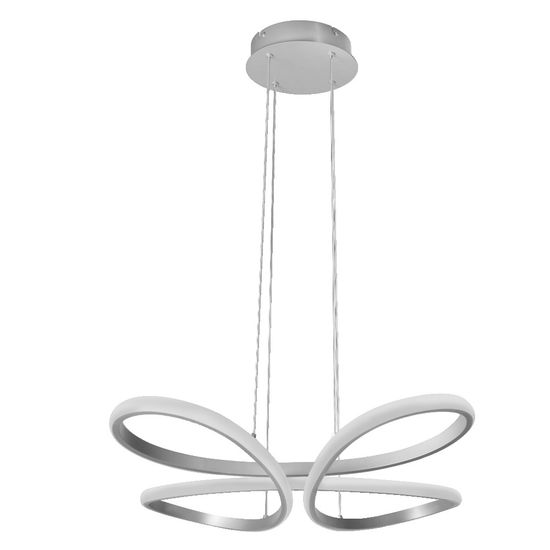 Decor Butterfly Pendant 40W Tunable White DIM Remote Control Silver