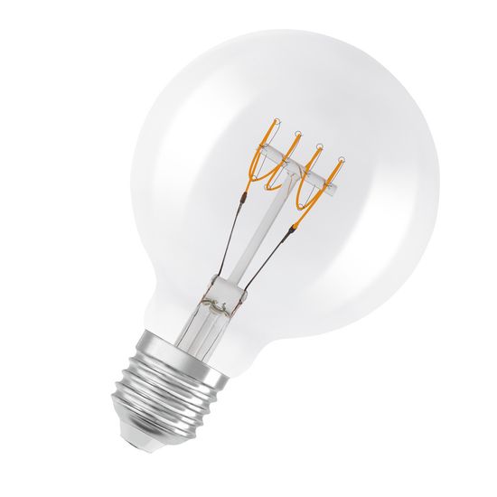 Vintage 1906 LED CLASSIC SLIM FILAMENT Globe DIMMABLE 4.8W 827 Clear E27