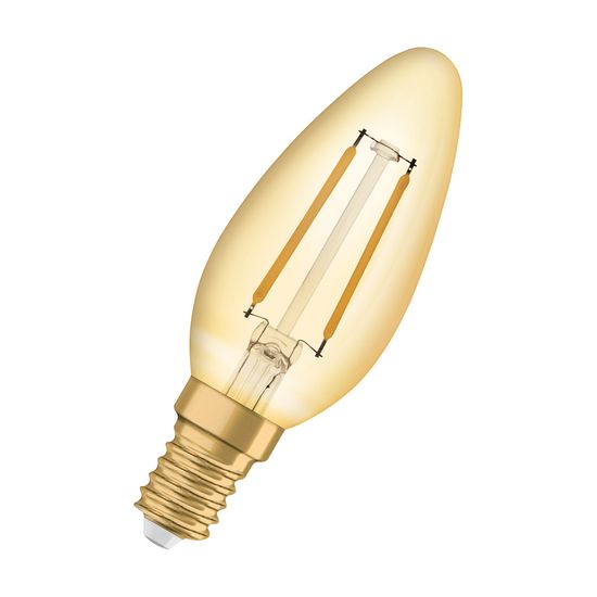 Vintage 1906 LED CLASSIC B 1.5W 824 Gold E14