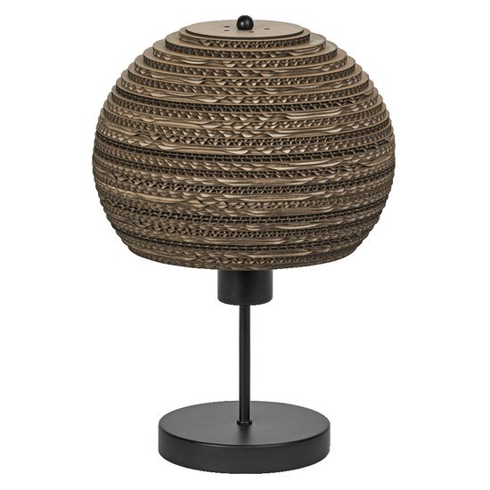 Decor Cardboard Ball Table E27 Brown