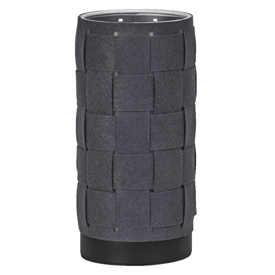 Decor Felt Weaving Tube Table E14 Dark Grey