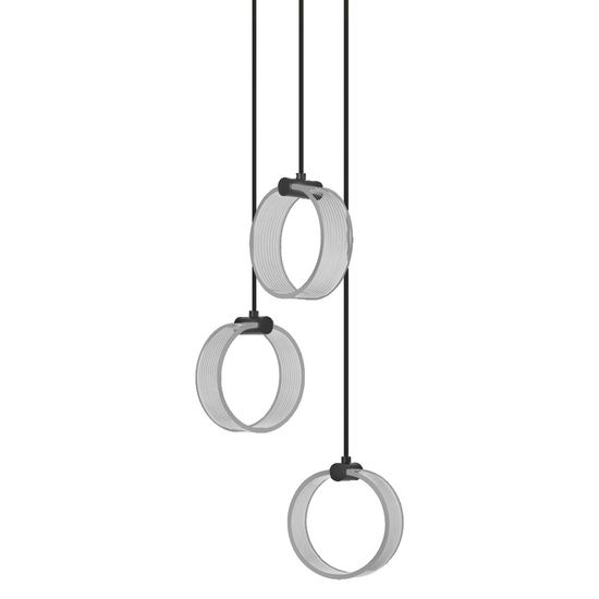 Decor Circle 3XPendant PL 20W Click CCT Black