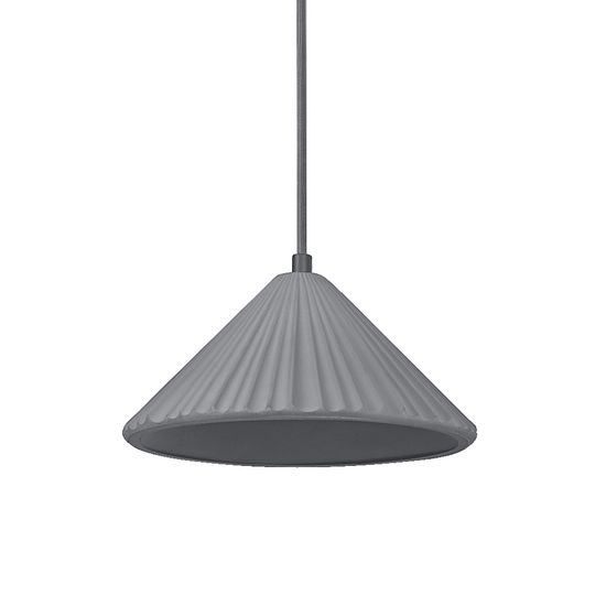 Decor Concrete Pyramid Pendant E27 Dark Grey
