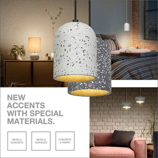 Decor Concrete Sim Pendant E27 Dark Grey