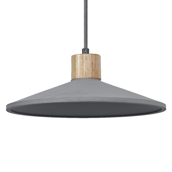 Decor Concrete Wood Pendant 320 mm E27 Dark Grey