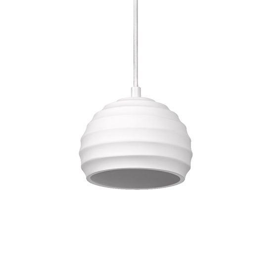 Decor Plaster Cup Pendant E27 White