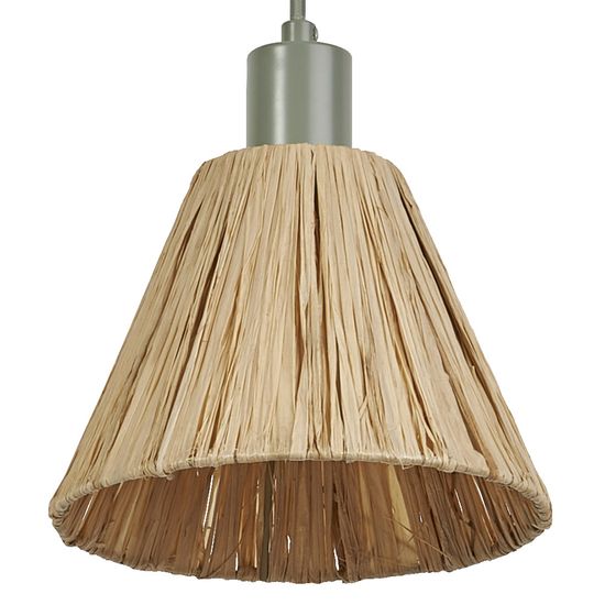 Decor Raffia Pendant 1XE27 Green