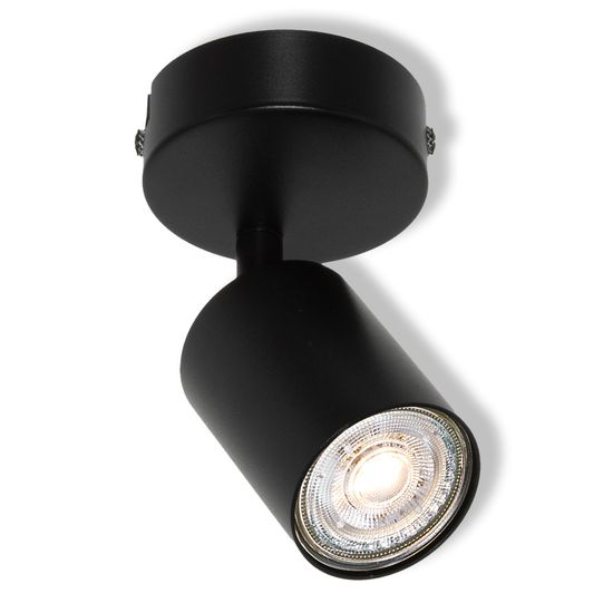 LED SPOT ELEMENTAL BLACK 1XGU10 ROUND BLACK