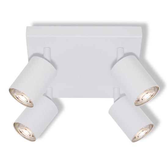 LED SPOT ELEMENTAL WHITE 4XGU10 PLATE WHITE