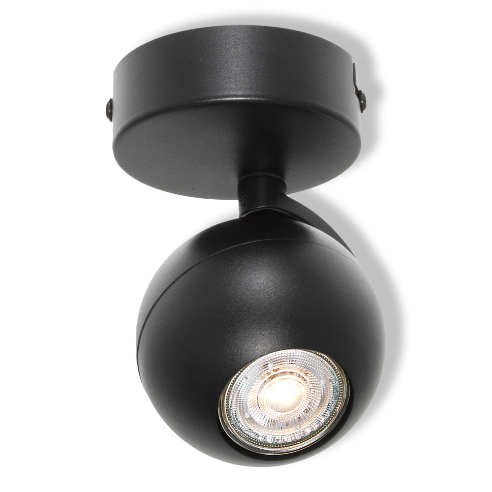 LED SPOT SPHERAL BLACK 1XGU10
