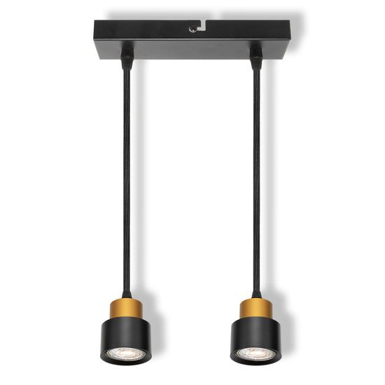 LED SPOT SECTORAL BLACK 2XGU10 PENDANT