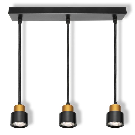 LED SPOT SECTORAL BLACK 3XGU10 PENDANT