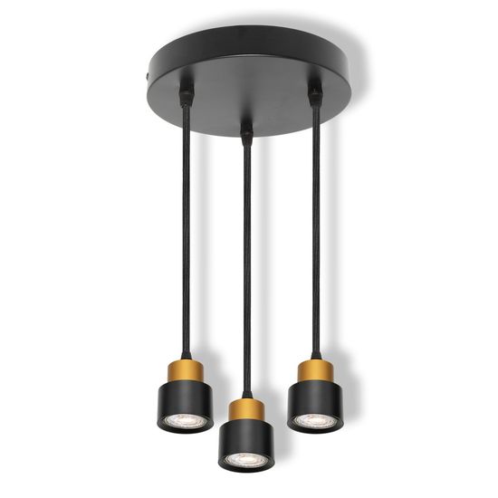LED SPOT SECTORAL BLACK 3XGU10 PENDANT CENTRAL