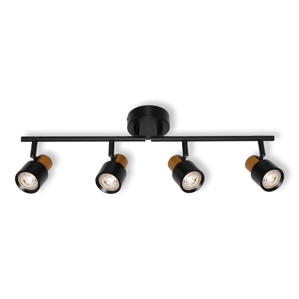 LED SPOT SECTORAL BLACK 4XGU10