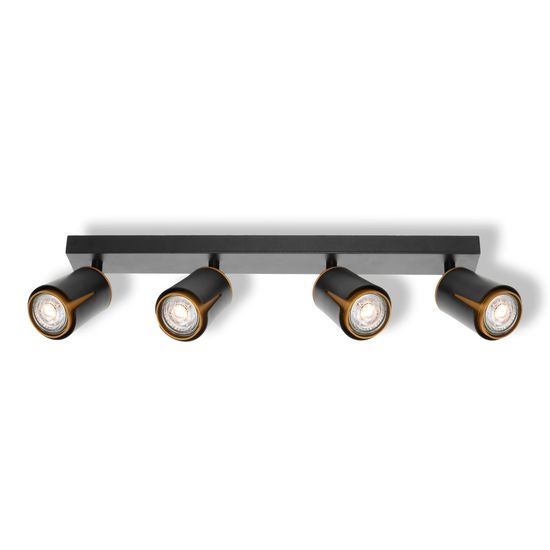 LED SPOT COLLAR BLACK 4XGU10