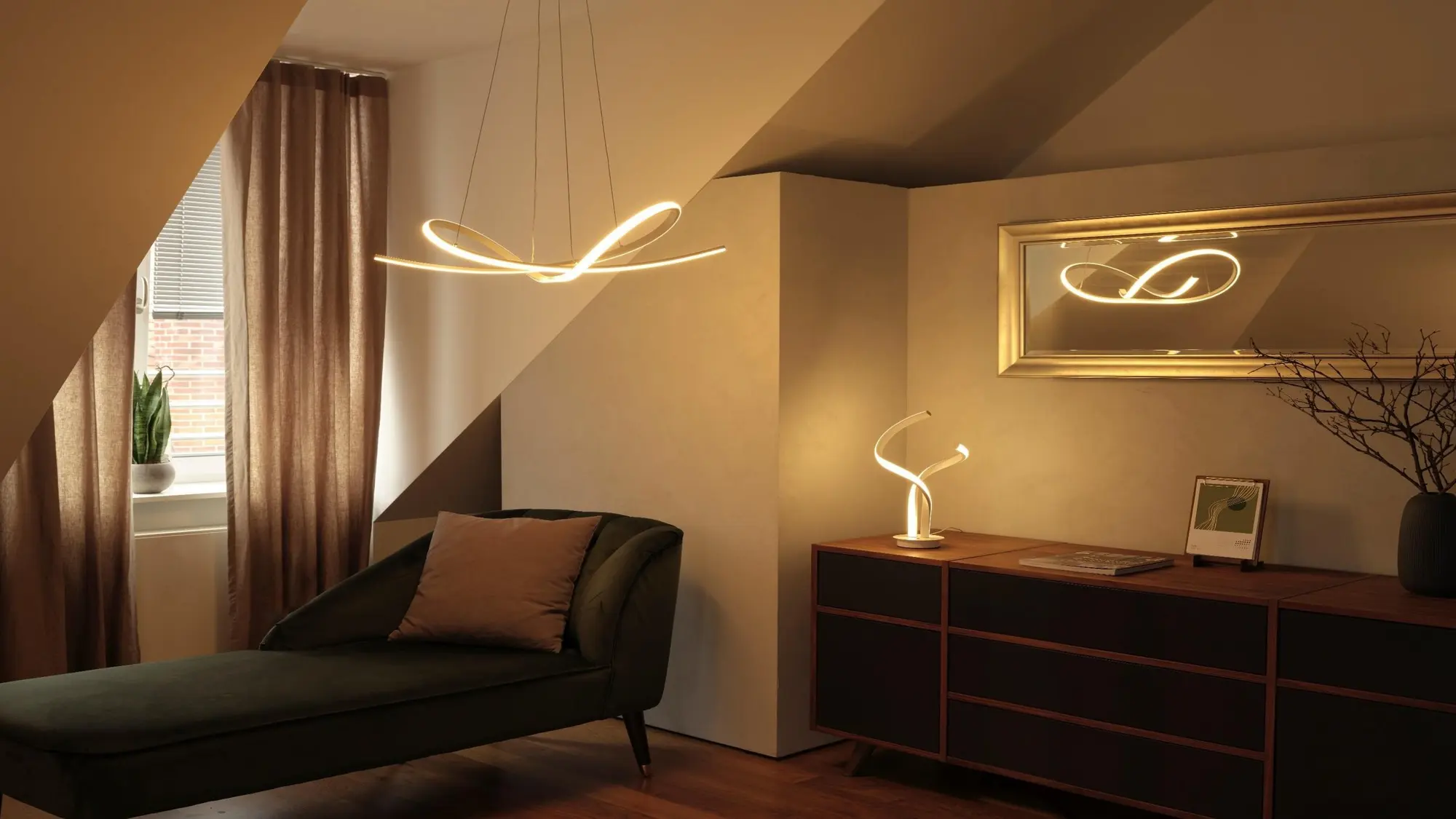Серия Decor Stringy Pendant на OSRAM в интериор